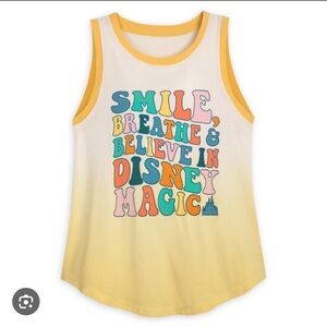 NWT Disney Magic Retro Yellow Tank Top Fantasyland Size XS